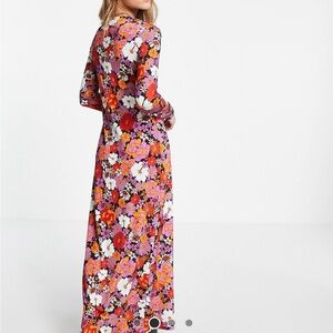 ASOS Floral Long Sleeve Maxi Dress